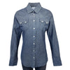 Women's Classic Chambray Sawtooth Pocket Western Shirt