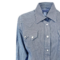 Women's Signature Denim Pinstripe Western Shirt