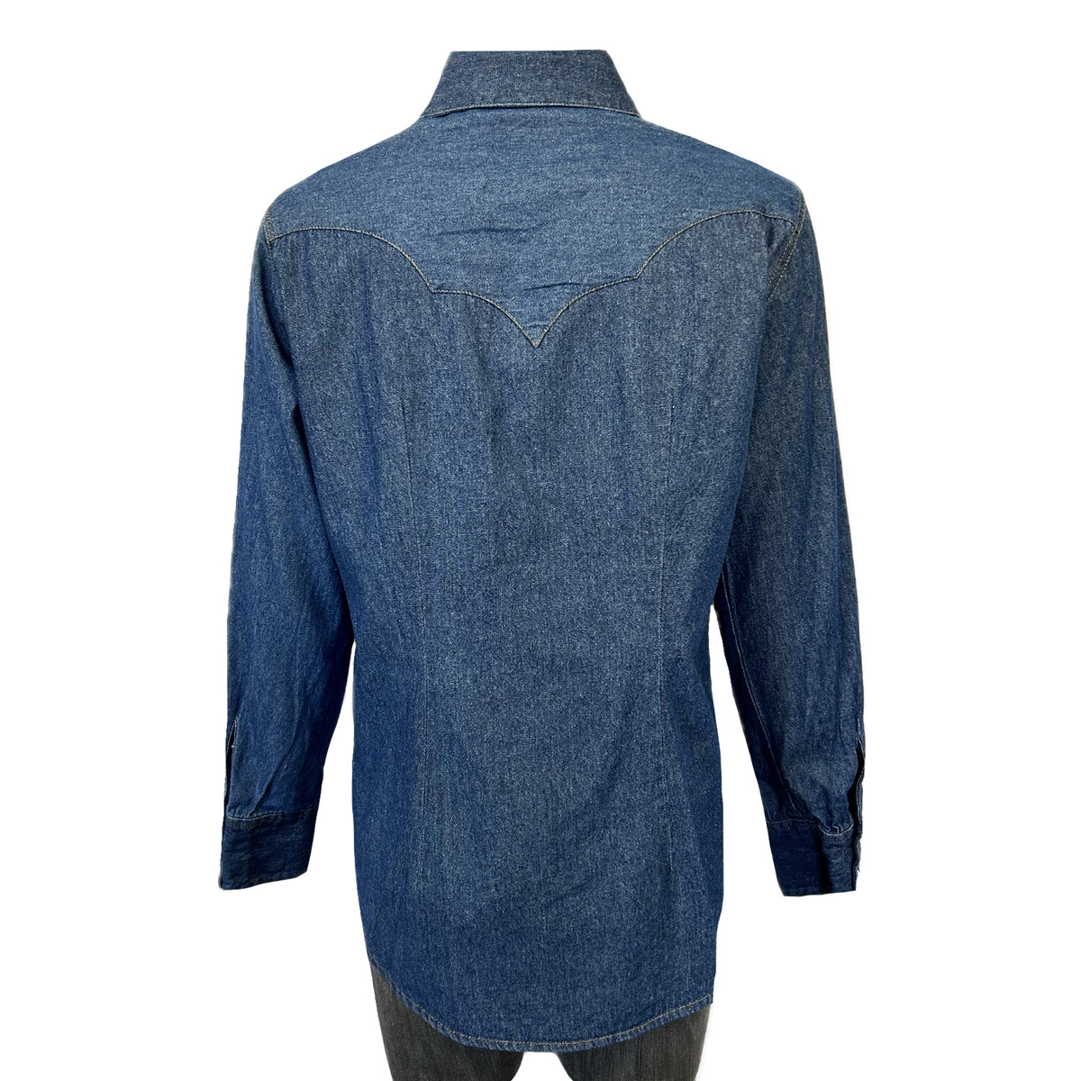 Women's Classic Stonewashed Denim Western Shirt