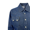 Women's Classic Stonewashed Denim Western Shirt