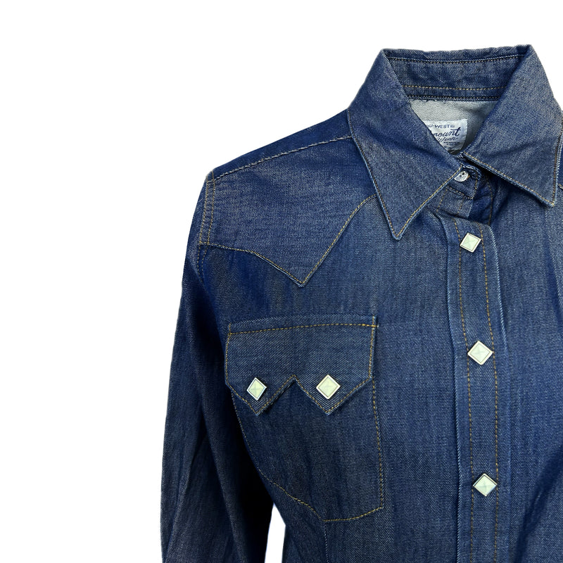 Women's Tencel Denim Sawtooth Western Shirt