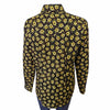 Women's Vintage Brown Sunflower Print Western Shirt