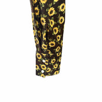 Women's Vintage Brown Sunflower Print Western Shirt