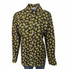 Women's Vintage Brown Sunflower Print Western Shirt