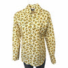 Women's Vintage Yellow Sunflower Print Western Shirt