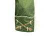 Women’s Vintage Green Steer Skull & Arrow Chain Stitch Embroidered Western Shirt