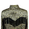 Women's Rock Star Leopard Fringe Western Shirt