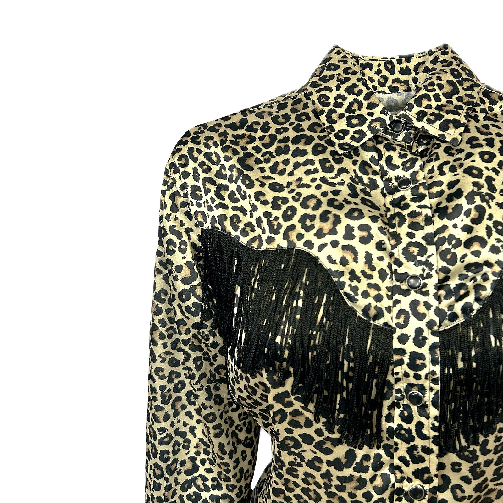 NATIVE TRIBAL LEOPARD PRINT store BOHO WESTERN SHIRT