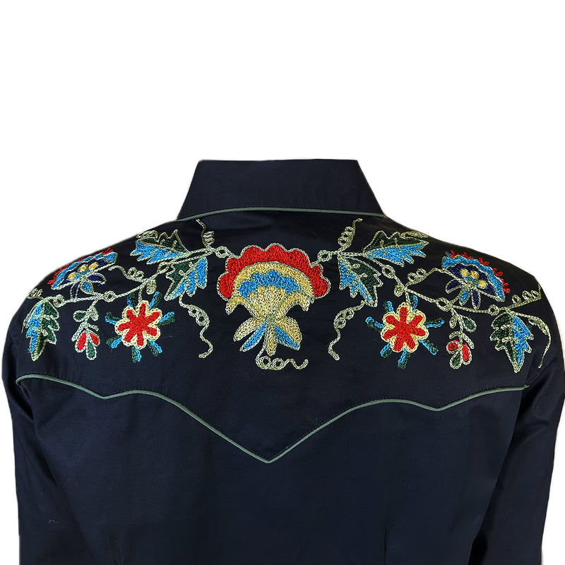 Panhandle R4S1219 Womens Long Sleeve Floral Yoke Embroidery Shirts Omb –  J.C. Western® Wear