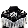 Women's Vintage Black Fringe Embroidered Western Shirt