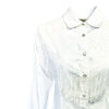 Women's Vintage White Fringe Embroidered Western Shirt