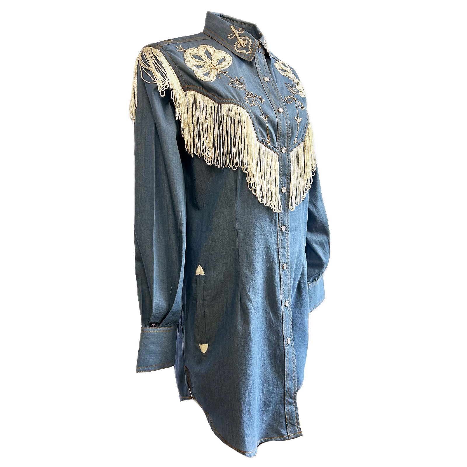 Vintage Wester bandana store denim dress