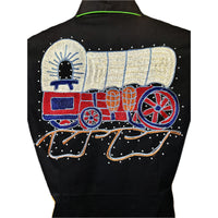 Women's Porter Wagoner Black Embroidered Western Shirt