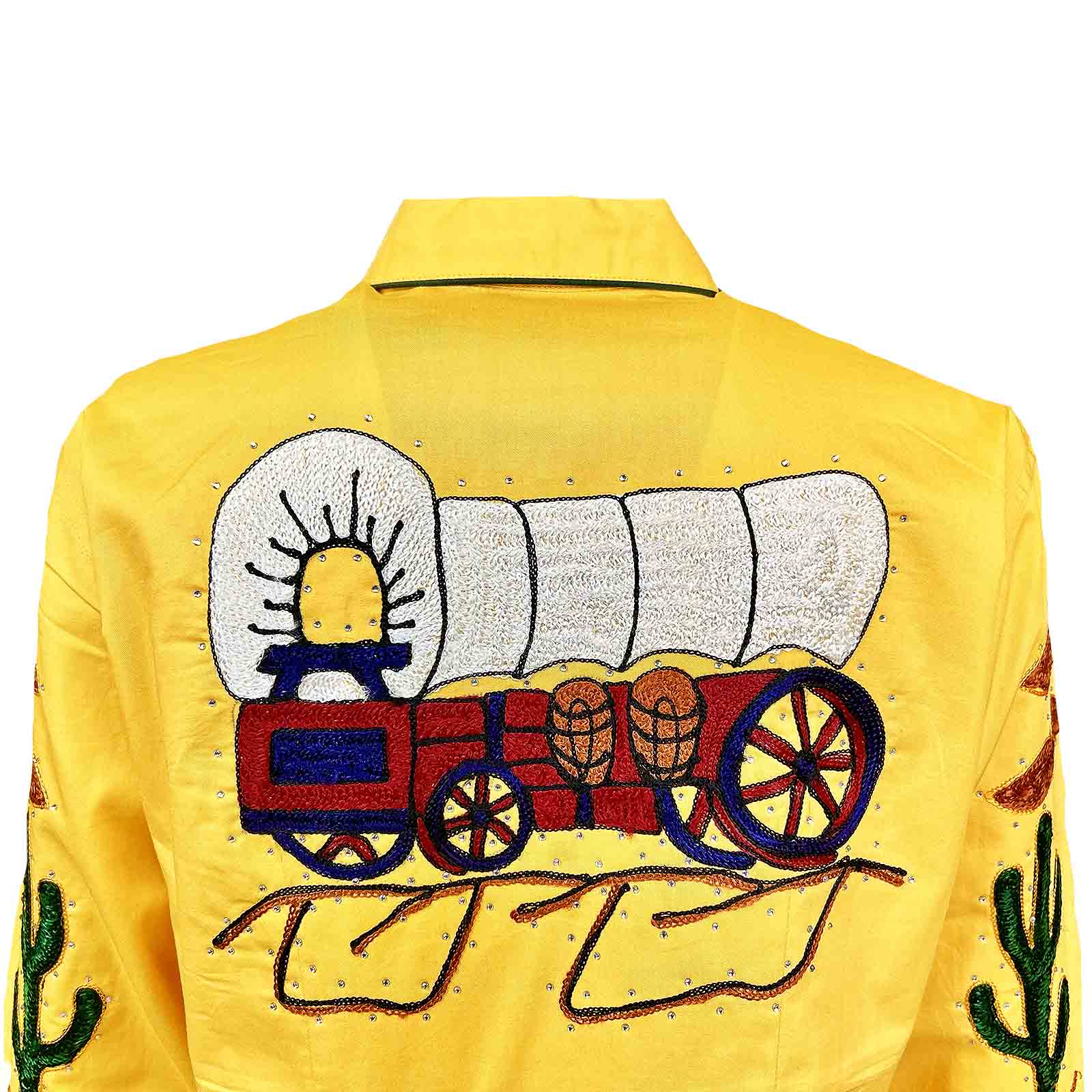 Rockmount Women's Gold Vintage Wagon Western Shirt Rockmount Women's Gold Vintage Wagon Western Shirt