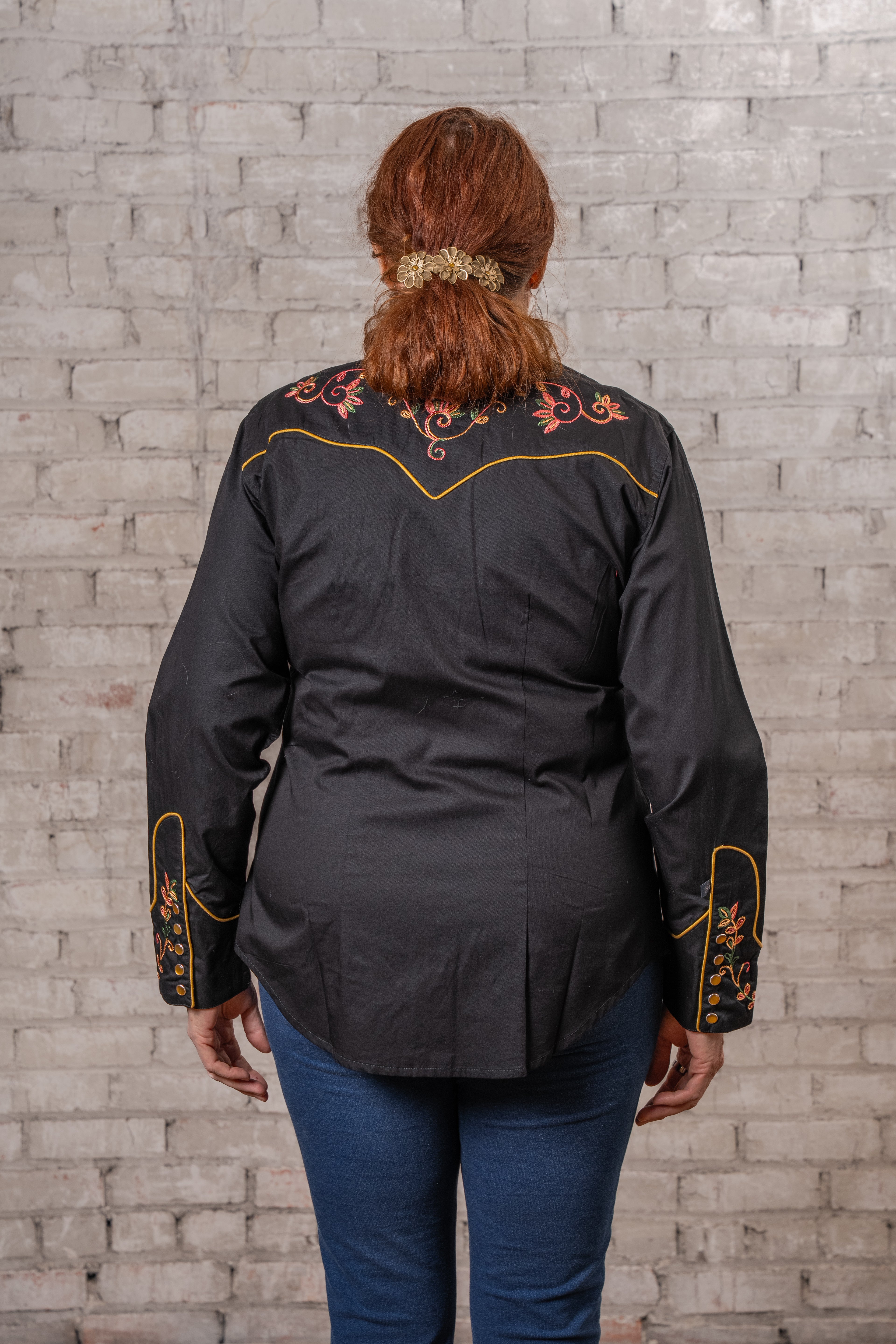 Women's Vintage Variegated Floral Embroidery – Rockmount