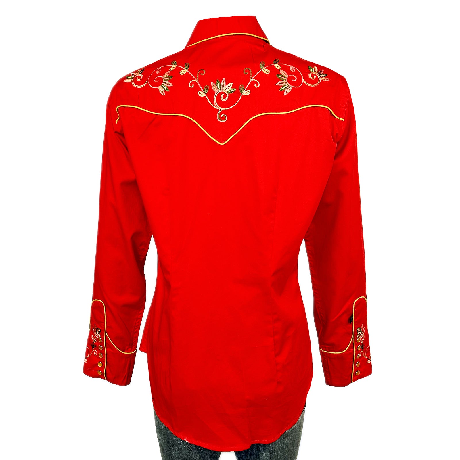 Women's Vintage Variegated Floral Embroidery – Rockmount