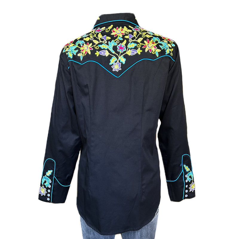 Rockmount Women's Vintage Floral Embroidered Western Shirt