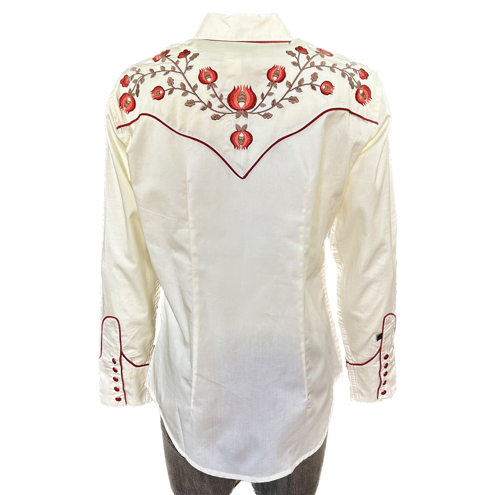 The Floral Embroidered Shirt - S – Nineteen Seventy