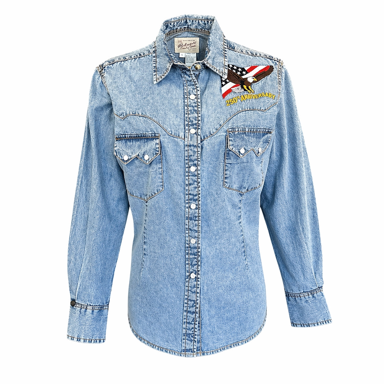 Women's USA 250th - America the Beautiful Embroidered Western Shirt