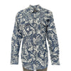 Women's Denim Floral Print Western Shirt