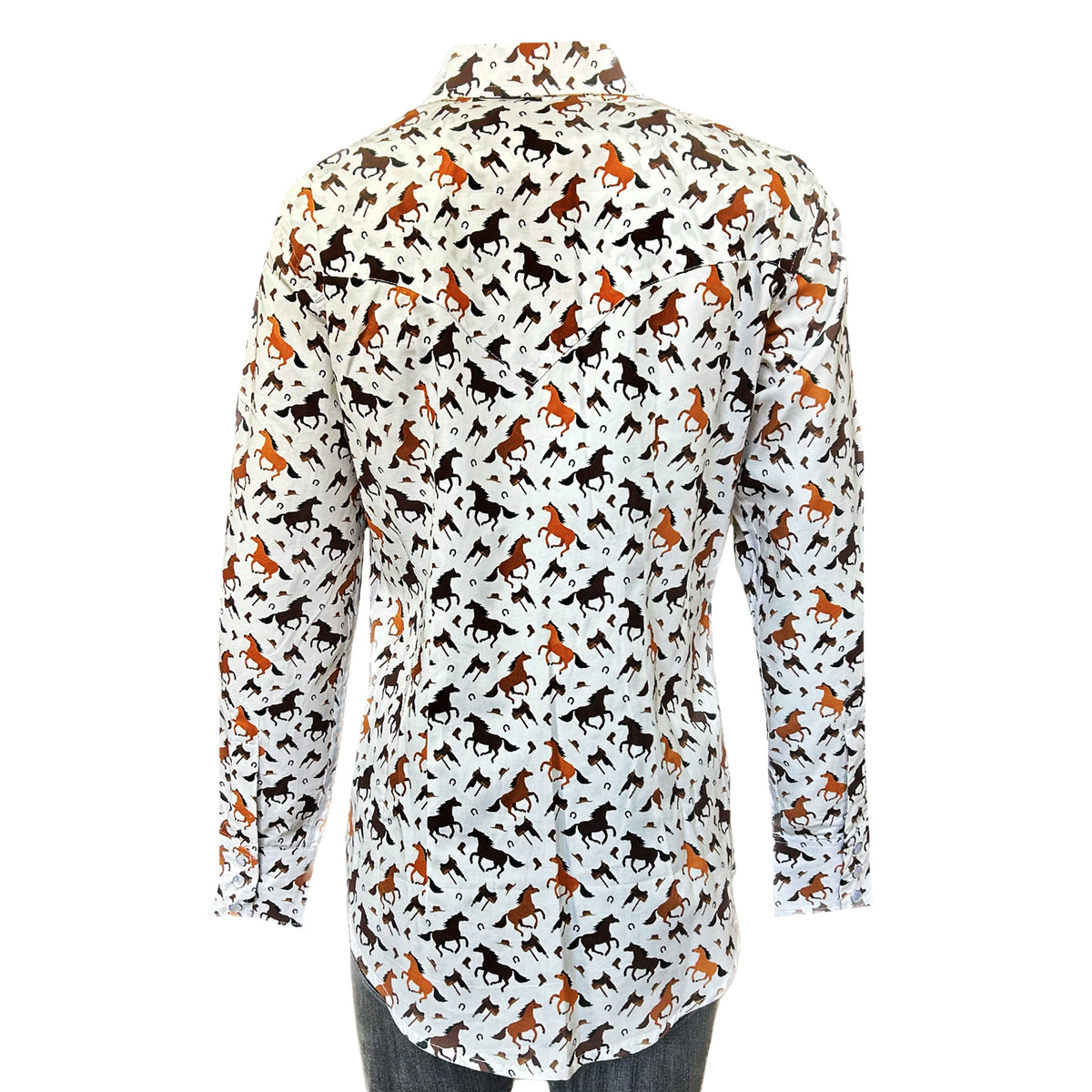 Women's Horse Print Western Shirt