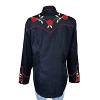 Women's Vintage Rose Embroidered Western Shirt