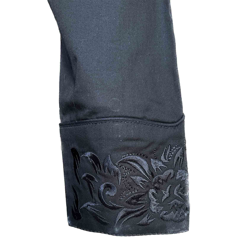 Rockmount Women's Vintage Tooling Embroidery Black-on-Black Shirt