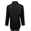 Women's Vintage Black-on-Black Tooling Embroidered Western Shirt