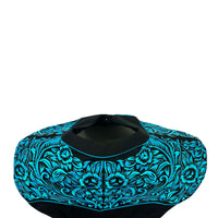 Women's Vintage Black & Turquoise Tooling Embroidered Western Shirt