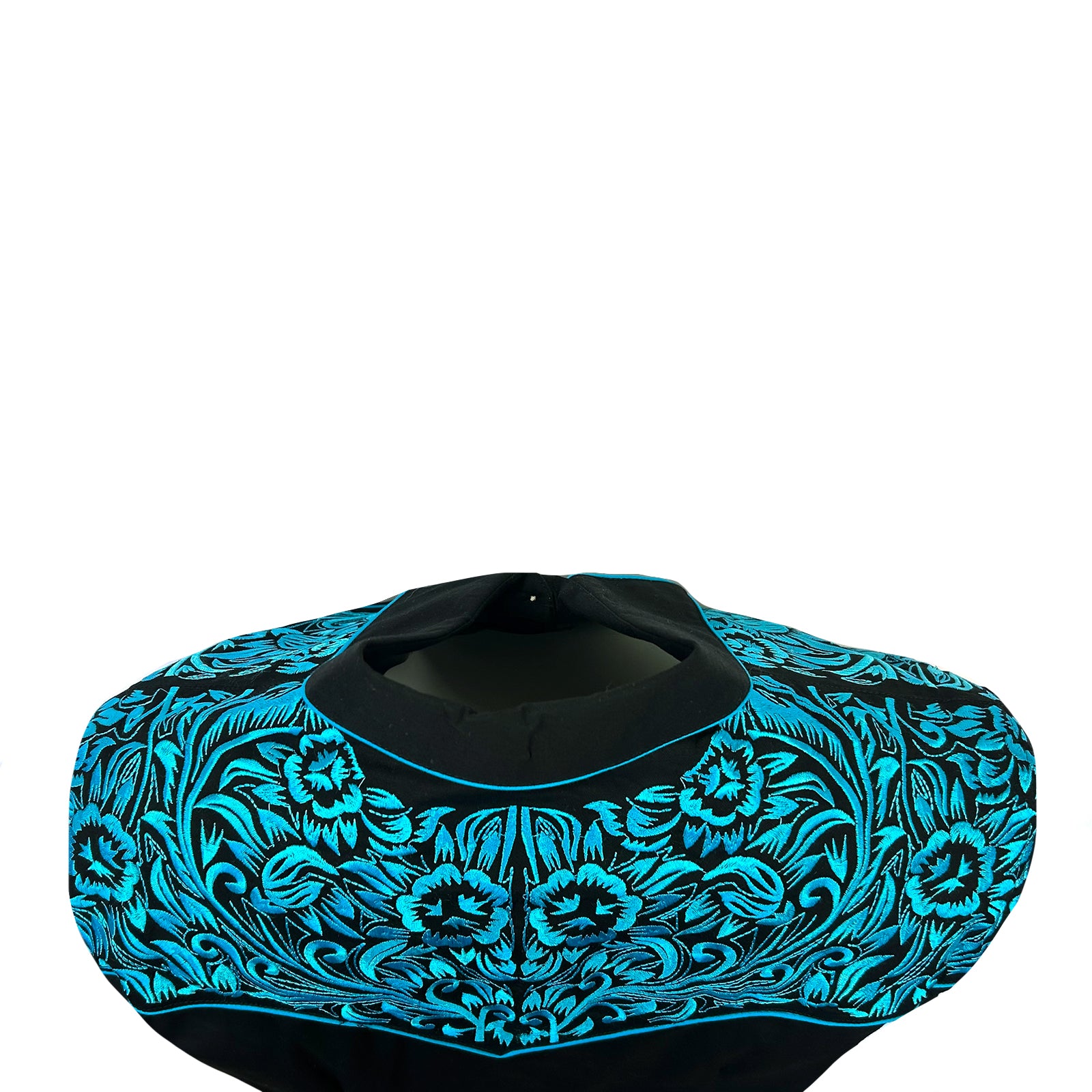 Women's Vintage Black & Turquoise Tooling Embroidered Western Shirt