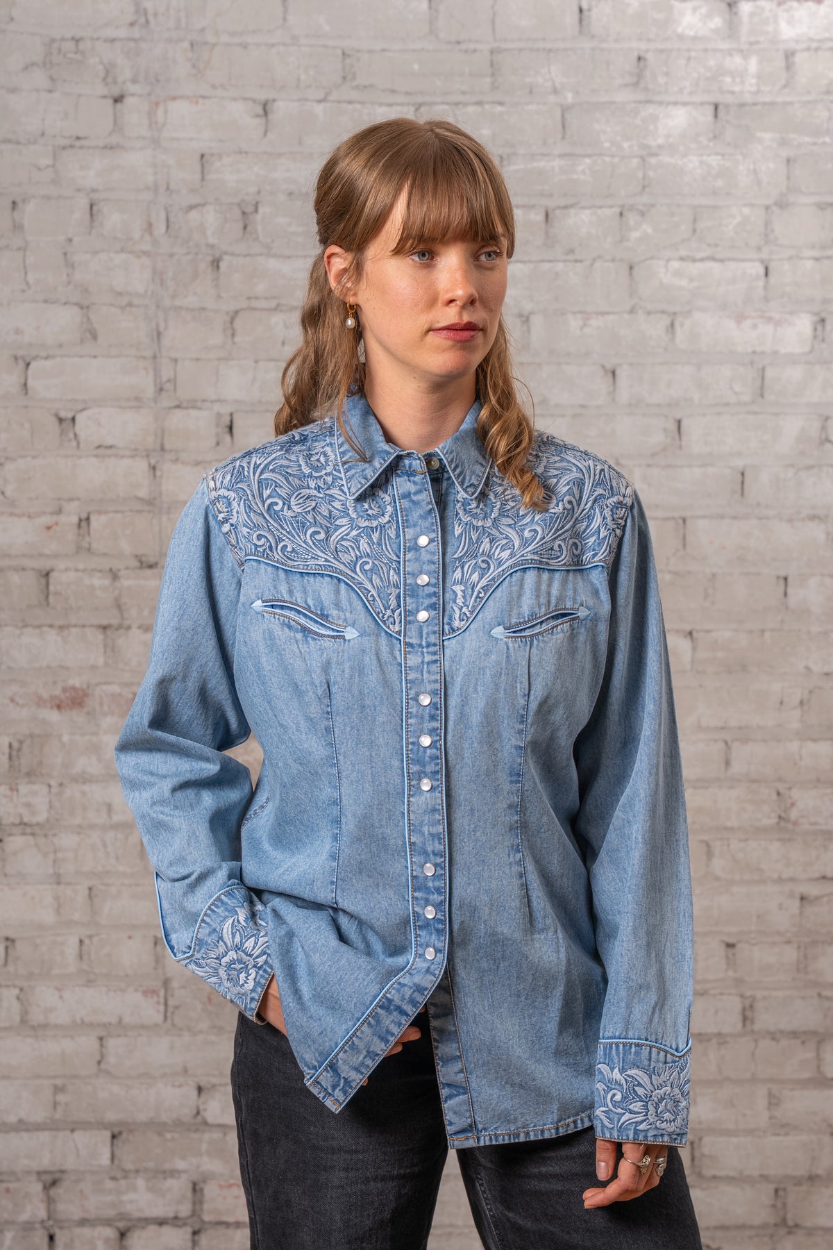 western women's dress shirts Amazon.com: SALVAJE OESTE Women's Embroidered Western Cowgirl Slim Fit Shirt Snap Button Down Long Sleeve Shirt with Floral Embroidery Baby Pink : Clothing, Shoes & Jewelry