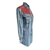 Women's Denim & Red Tooling Embroidered Western Dress