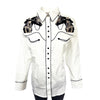 Women’s Ivory Cowgirl & Horse Embroidered Western Shirt