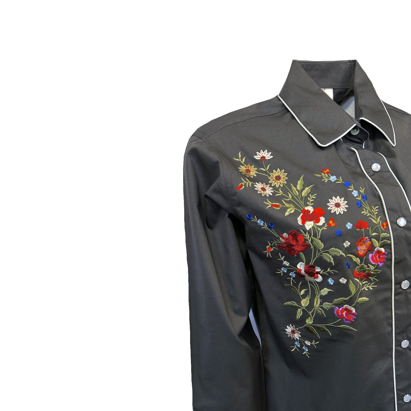 embroidered dress shirts ladies Womens Western Embroidered diamond studded Shirts-LS500D-527 Pack F(1M-2L-2XL-1XXL)