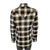 Women's Brown & Rust Shadow Plaid Sawtooth Western Shirt