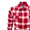 Women's Red & White Shadow Plaid Sawtooth Western Shirt