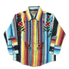Kid's Embroidered Boho Serape Stripe Western Shirt