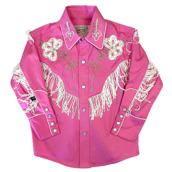 Rockmount Women's Pink Fringe Embroidered Western Shirt
