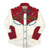 Kid's Red Vintage Cactus & Stars Chain Stitch Embroidery Western Shirt