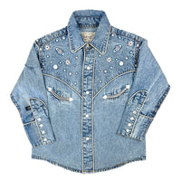 Kid's Denim Out of This World Embroidered Western Shirt