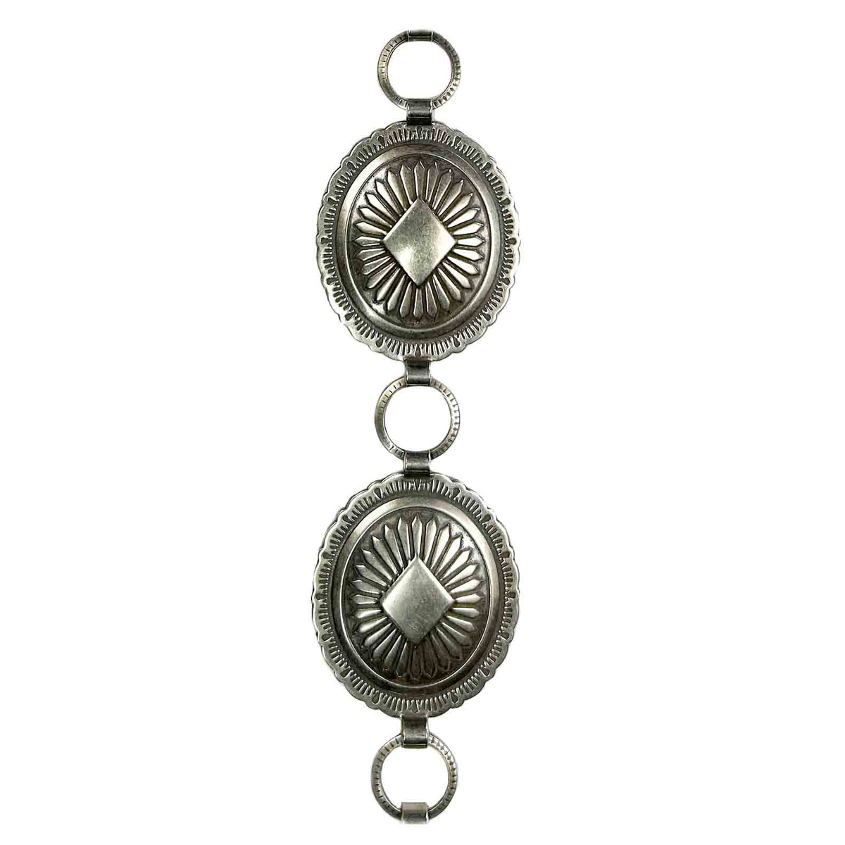 Sunwest Silver Oval Concho Belt Small