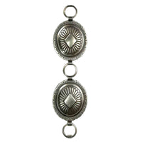 Sunwest Silver Oval Concho Belt Small