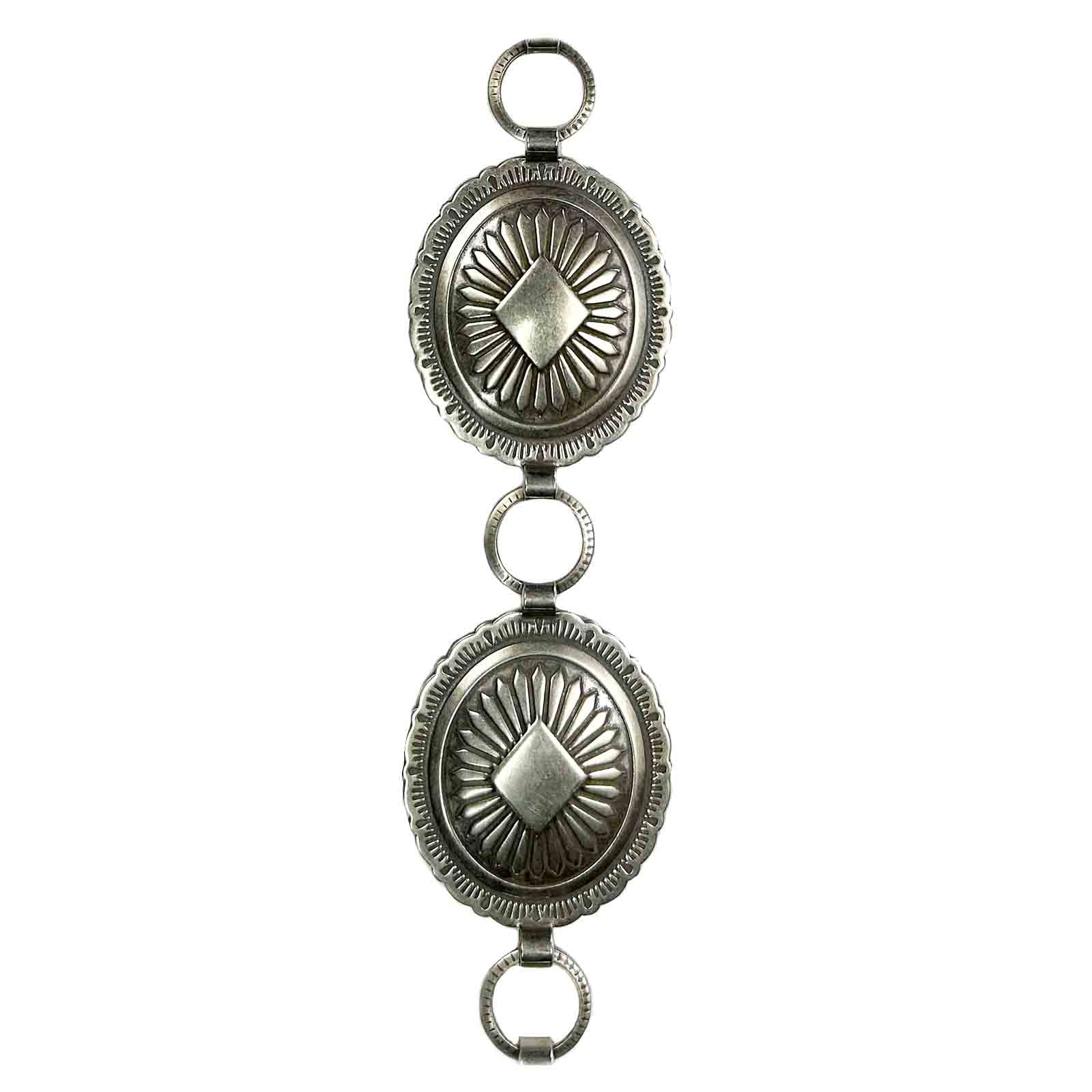 Sunwest Silver Oval Concho Belt Small