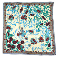 Limited-Edition Floral & Swallow Silk Scarf by Buffalo Bill