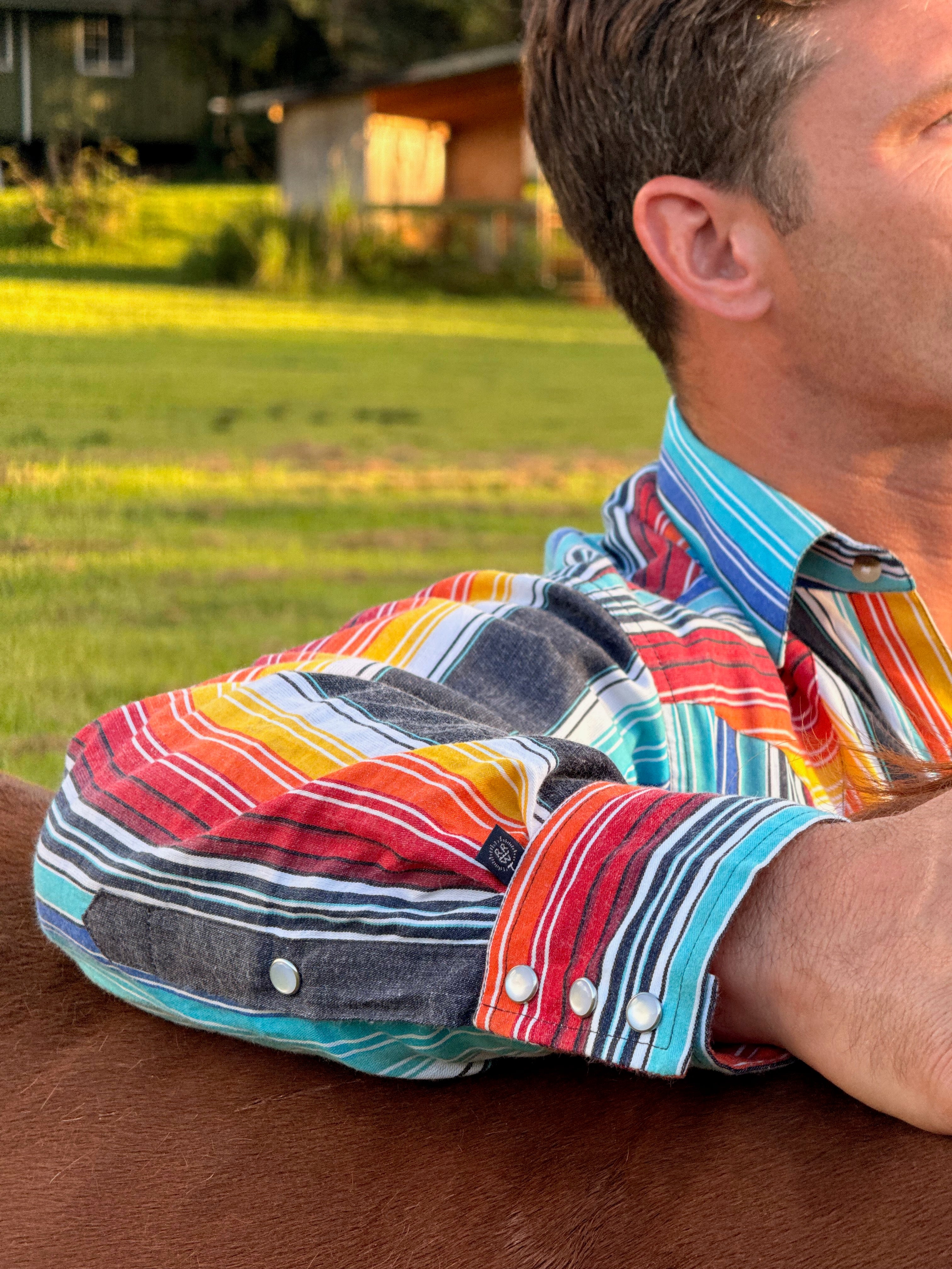 Men's Vintage Serape Stripe Western Shirt – Rockmount