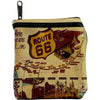 Leather Western Route 66 Coin Purse