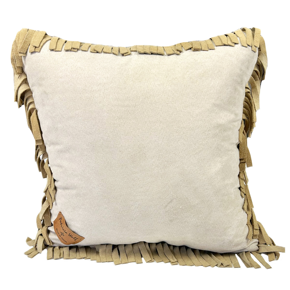Rockmount Vintage Chief Leather Fringe Western Pillow