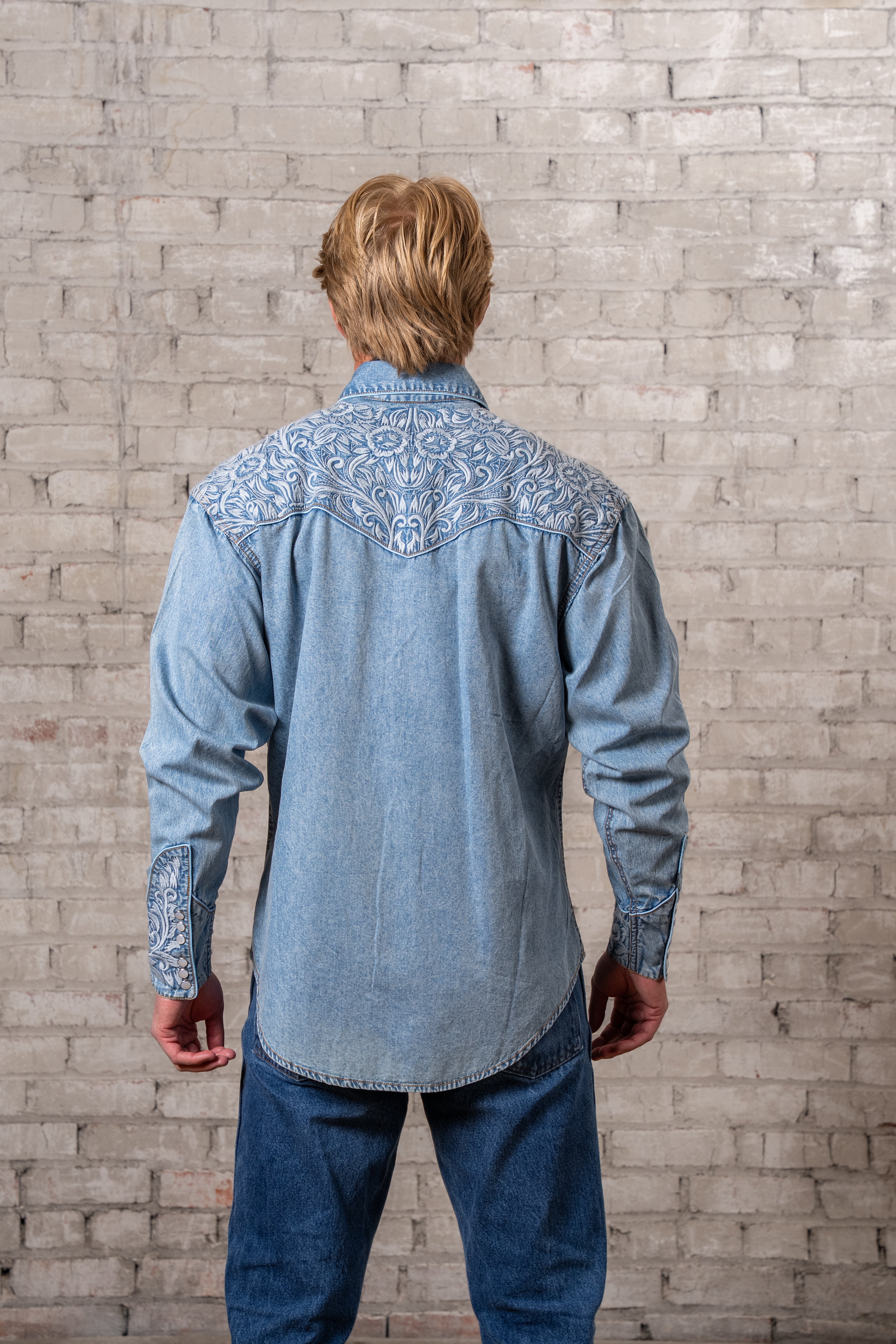 Men's Denim & Chambray Western Snap Shirts – tagged 