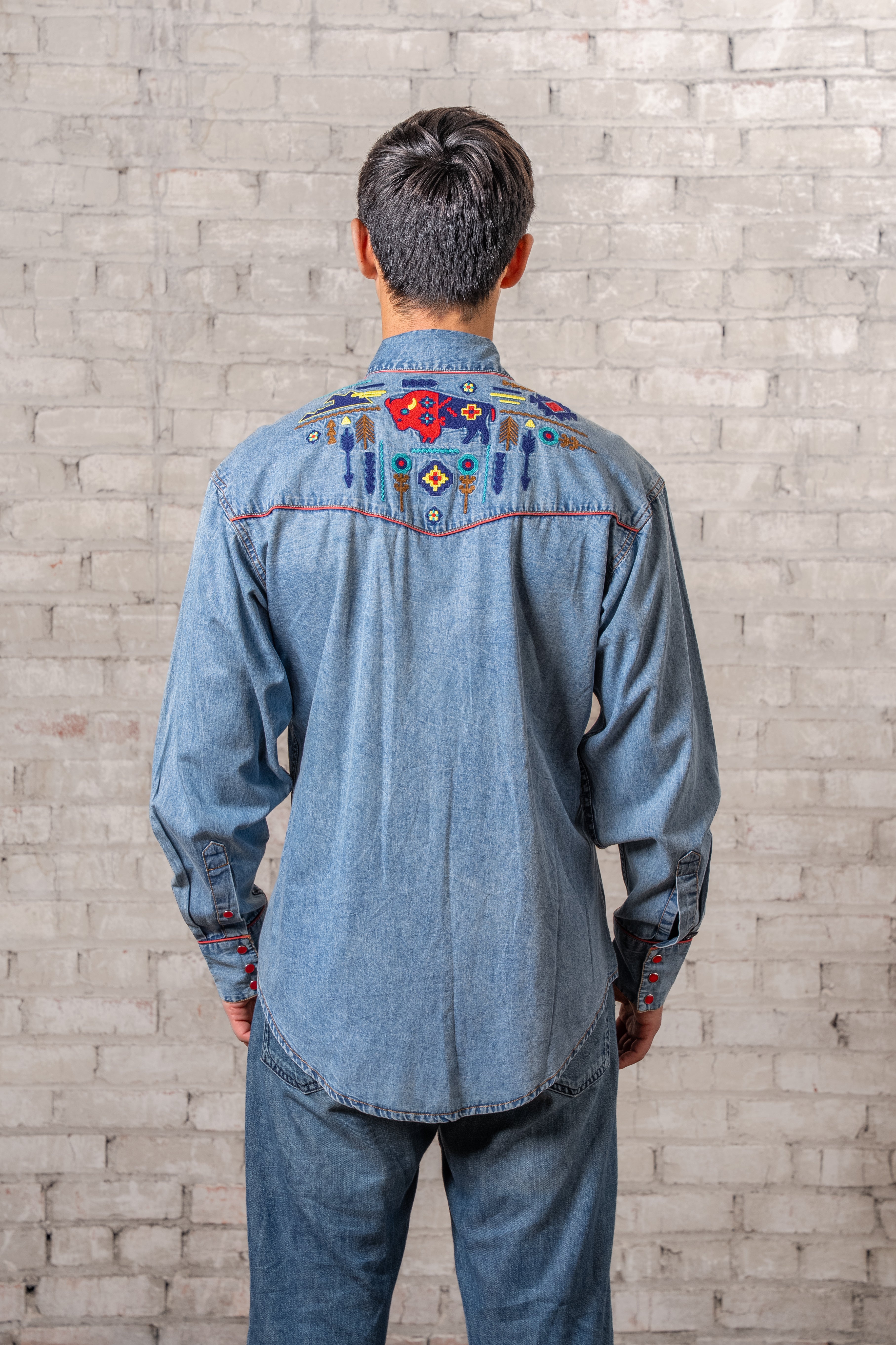 Men's Denim & Chambray Western Snap Shirts – tagged 