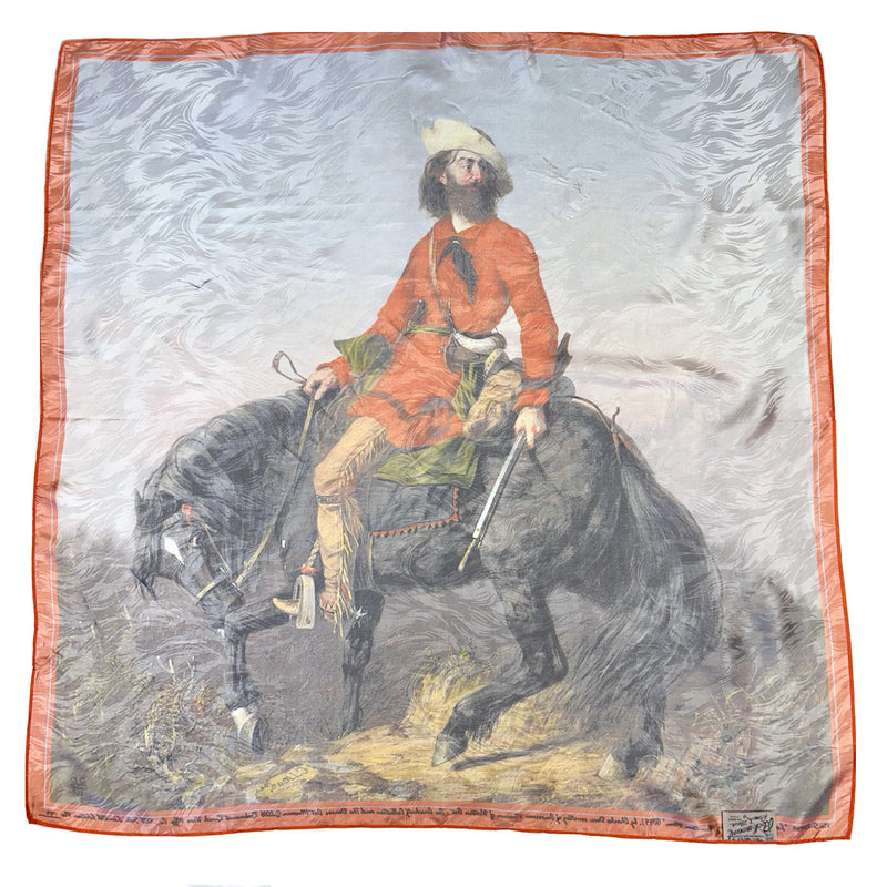 Limited-Edition Rocky Mountain Man Silk Scarf by Charles Deas